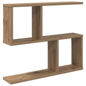 vidaXL Wall Shelf Artisan Oak 60 x 12 x 50.5 cm Engineered Wood