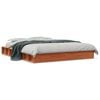 vidaXL Bed Frame without Mattress Wax Brown 150x200 cm Solid Wood Pine