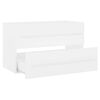 vidaXL 2 Piece Bathroom Furniture Set White Engineered Wood