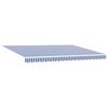 vidaXL Retractable Awning Blue and White 400 x 300 cm