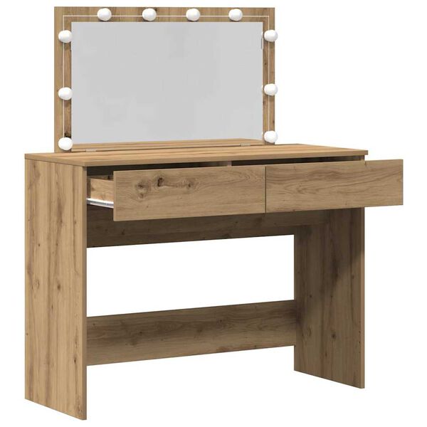 vidaXL Dressing Table Artisan Oak 100 x 40 x 120 cm Engineered Wood