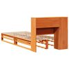 vidaXL Bookcase Bed without Mattress Wax Brown 75x190 cm Small Single Solid Wood