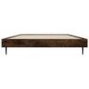 vidaXL Bed Frame without Mattress Smoked Oak 90x190 cm Single Engineered Wood