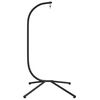 vidaXL Hanging Egg Chair Stand without Basket Black Steel