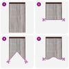 vidaXL String Curtains 2 pcs 140x250 cm Brown