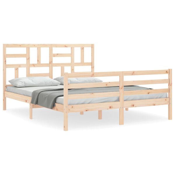 vidaXL Bed Frame without Mattress 160x200 cm Solid Wood