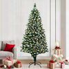 vidaXL Artificial Christmas Tree with 300 LEDs with Stand Green 180 cm