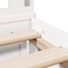 vidaXL Bookcase Bed without Mattress White 180x200 cm Super King Solid Wood Pine