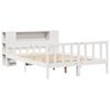 vidaXL Bookcase Bed without Mattress White 150x200 cm King Size Solid Wood Pine