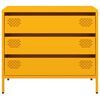 vidaXL Sideboard Mustard Yellow 68x39x58.5 cm Cold-rolled Steel