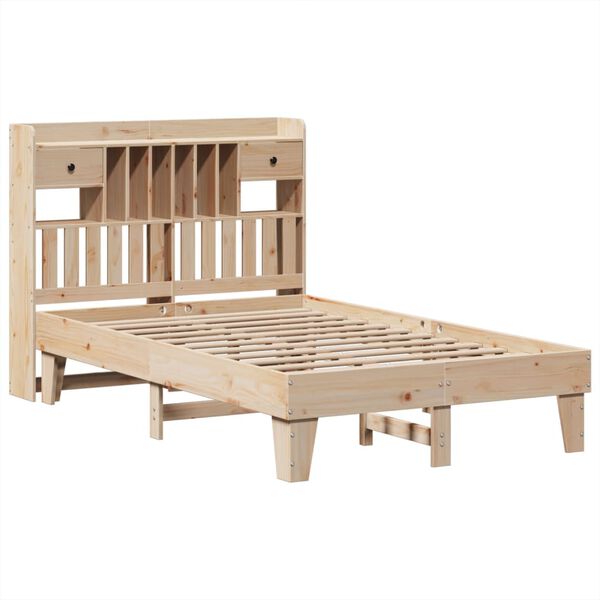 vidaXL Bed Frame without Mattress 135x190 cm Solid Wood Pine
