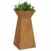 vidaXL Pillar Planter Silver 35 x 35 x 73 cm