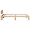 vidaXL Bed Frame with Headboard Natural 75 x 190 cm Solid Pine Wood