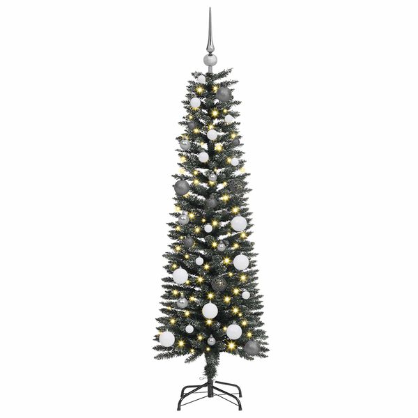 vidaXL Artificial Christmas Tree with 150 LEDs with Stand Green 150 cm