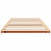 vidaXL Floor Bed Frame Wax brown 75 x 190 cm Solid pine wood