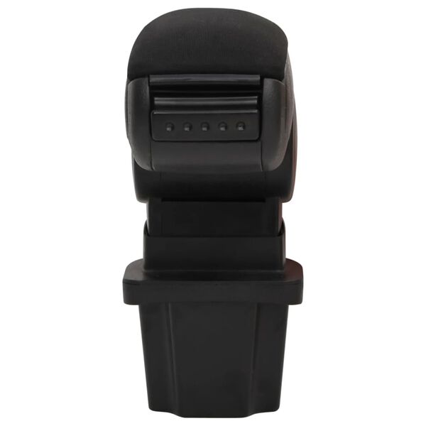 vidaXL Car Armrest Black 13.5x32.5x(31-46.5) cm ABS