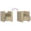 vidaXL Bedside Cabinet Sonoma Oak 45x50x50 cm Engineered Wood