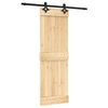 vidaXL Sliding Door 70 x 210 cm Solid Pine Wood (Untreated)