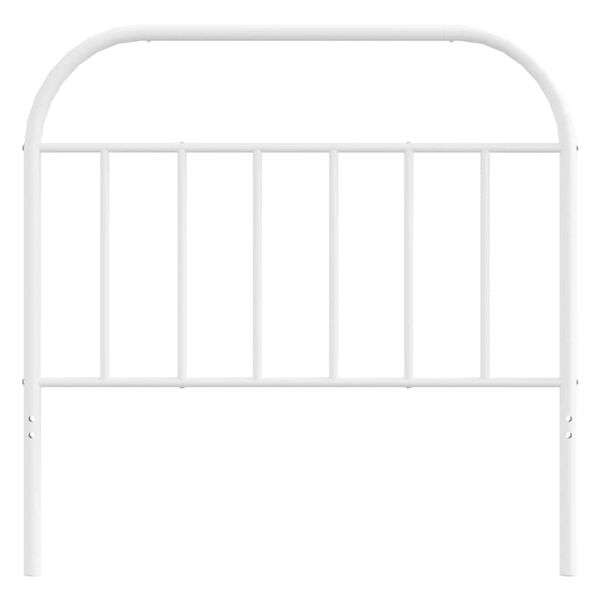 vidaXL Metal Replace Headboard White 100 cm