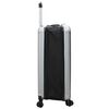 vidaXL Suitcase Folding with Lock Silver 50 x 30 x 76 cm ABS Plastic