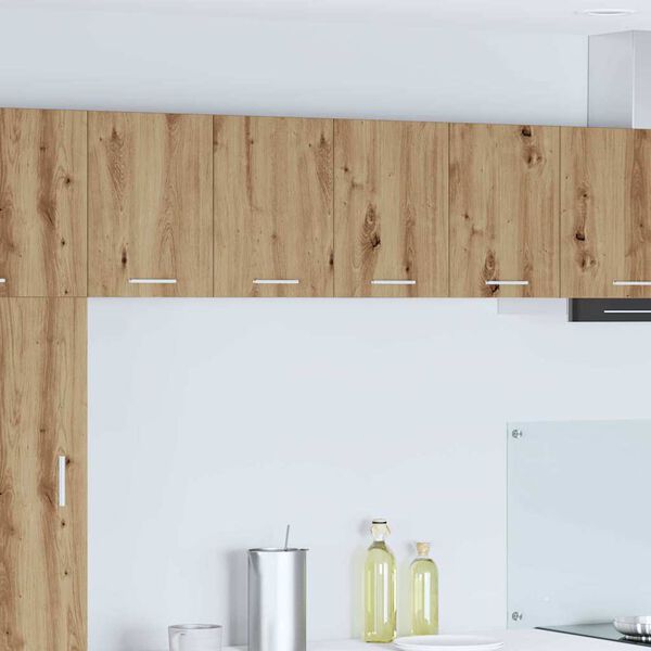 vidaXL Hanging Cabinet 2 pcs Artisan Oak and White 60 x 31 x 40 cm