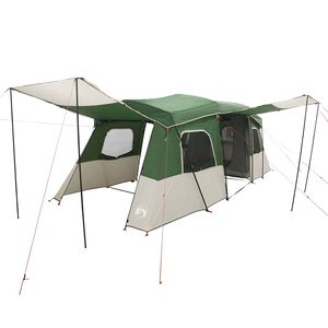vidaXL Instant Tent with Rainfly Water-Resistant 3-Person Green