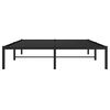 vidaXL Metal Bed Frame without Mattress Black 135x190cm
