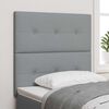 vidaXL Headboard with Headboard Light Grey 80 cm Faux Leather