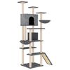vidaXL Cat Tree with Sisal Scratching Posts Dark Grey 191 cm