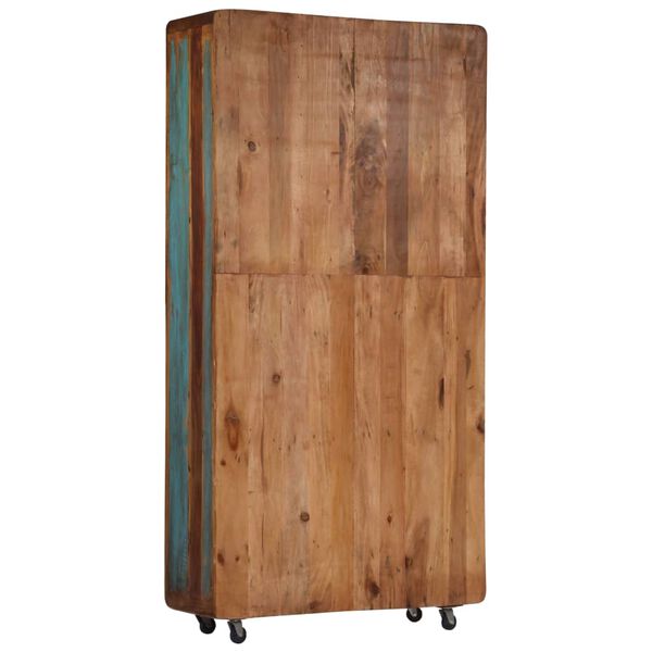 vidaXL Highboard 90x35x183 cm Solid Reclaimed Wood
