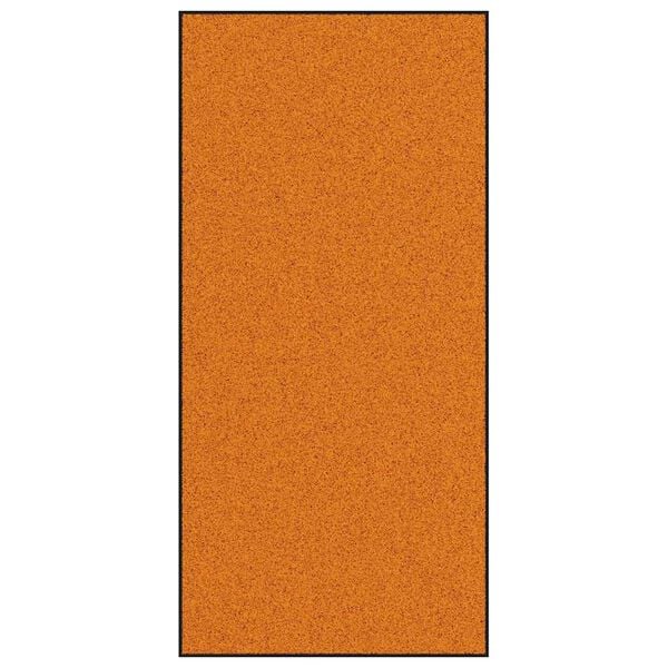 vidaXL Doormat Other Orange and Black 120 x 250 cm Polyamide and PVC
