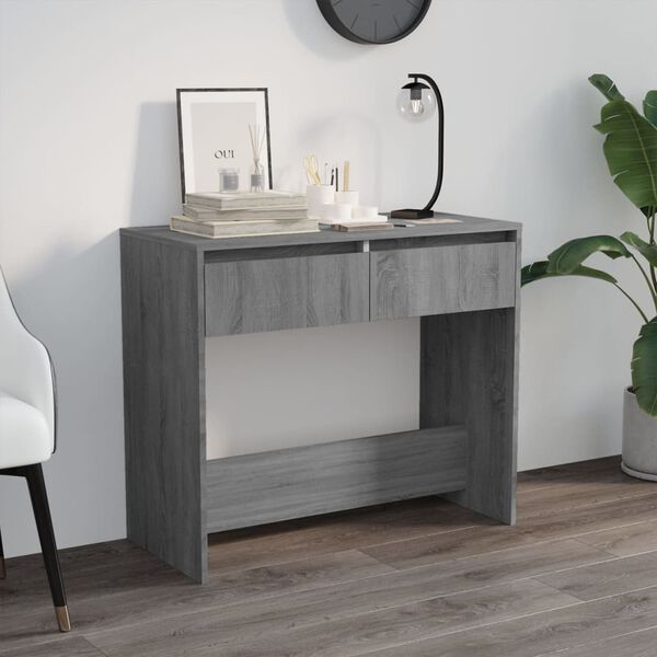vidaXL Console Table Grey Sonoma 89x41x76.5 cm Engineered Wood