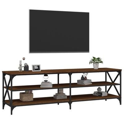 vidaXL TV Cabinet Brown Oak 160x40x50 cm Engineered Wood