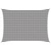 vidaXL Sunshade Sail Anthracite and White 3 x 6 m HDPE