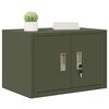 vidaXL Storage Cabinet Olive Green 60 x 40 x 40 cm Steel