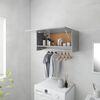 vidaXL Wardrobe Concrete Grey 70x32.5x35 cm Engineered Wood