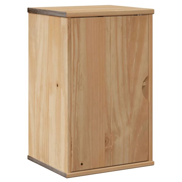 vidaXL Bathroom Wall Cabinet OTTA 35x30x55 cm Solid Wood Pine