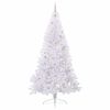 vidaXL Artificial Christmas Tree with Stand White 240 cm PVC and Steel