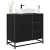 vidaXL Bathroom Cabinet Black Oak 65 x 33 x 60 cm Engineered Wood