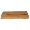 vidaXL Table Top 60x40x2.5 cm Live Edge Solid Wood Mango
