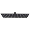 vidaXL Rain Shower Head Stainless Steel 40x30 cm Rectangular Black