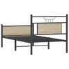 vidaXL Bed Frame without Mattress Sonoma Oak 90x200 cm Engineered Wood