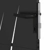 vidaXL Garden Gate with Lock Black 85 x 125 cm Powder-coated steel
