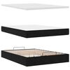 vidaXL Ottoman Bed with Mattresses Black 140x200cm Velvet