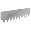 vidaXL Lawn Edging 10 pcs 103 x 30 cm metal Silver