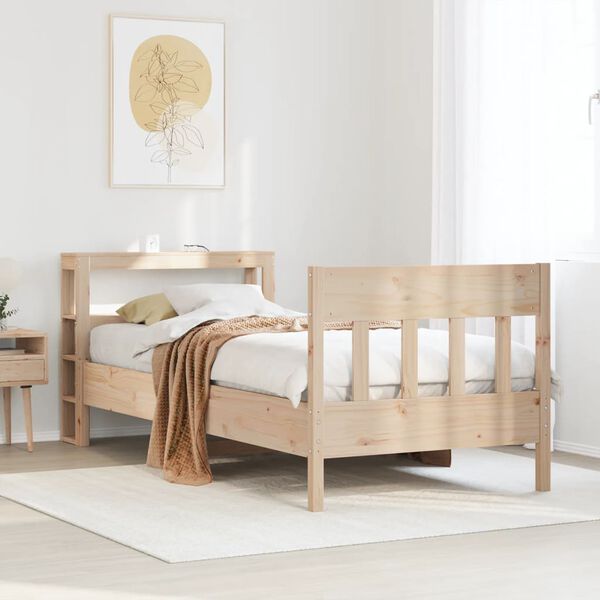 vidaXL Bed Frame without Mattress 90x200 cm Solid Wood Pine