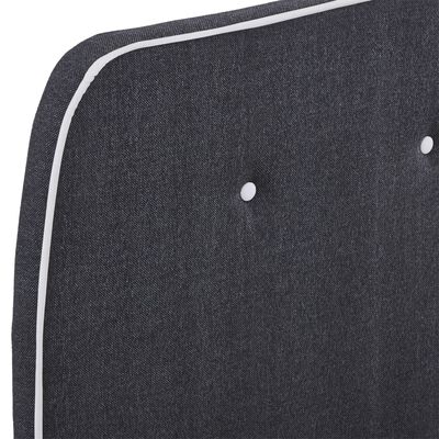 vidaXL Bed Frame Dark Grey Fabric 120x190 cm Small Double