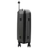 vidaXL Suitcase Set with Lock 3 pcs Dark grey 50 x 31 x 78 cm