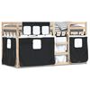 vidaXL Bunk Bed without Mattress Black 90x200 cm Solid Wood Pine