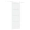 vidaXL Sliding Door White 83 x 232 cm Solid Pine Wood